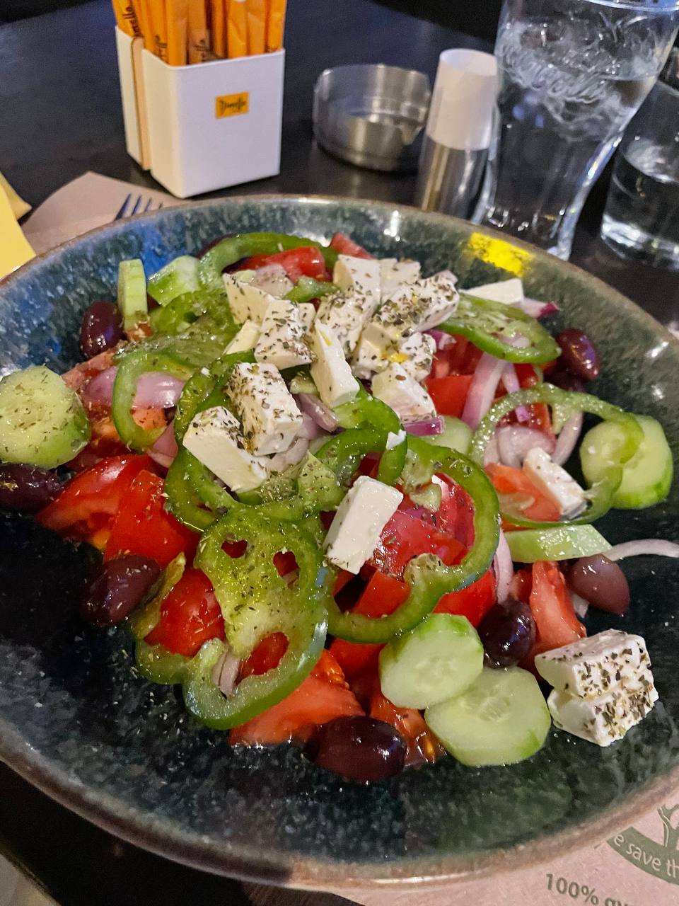 Greek salad in Athens