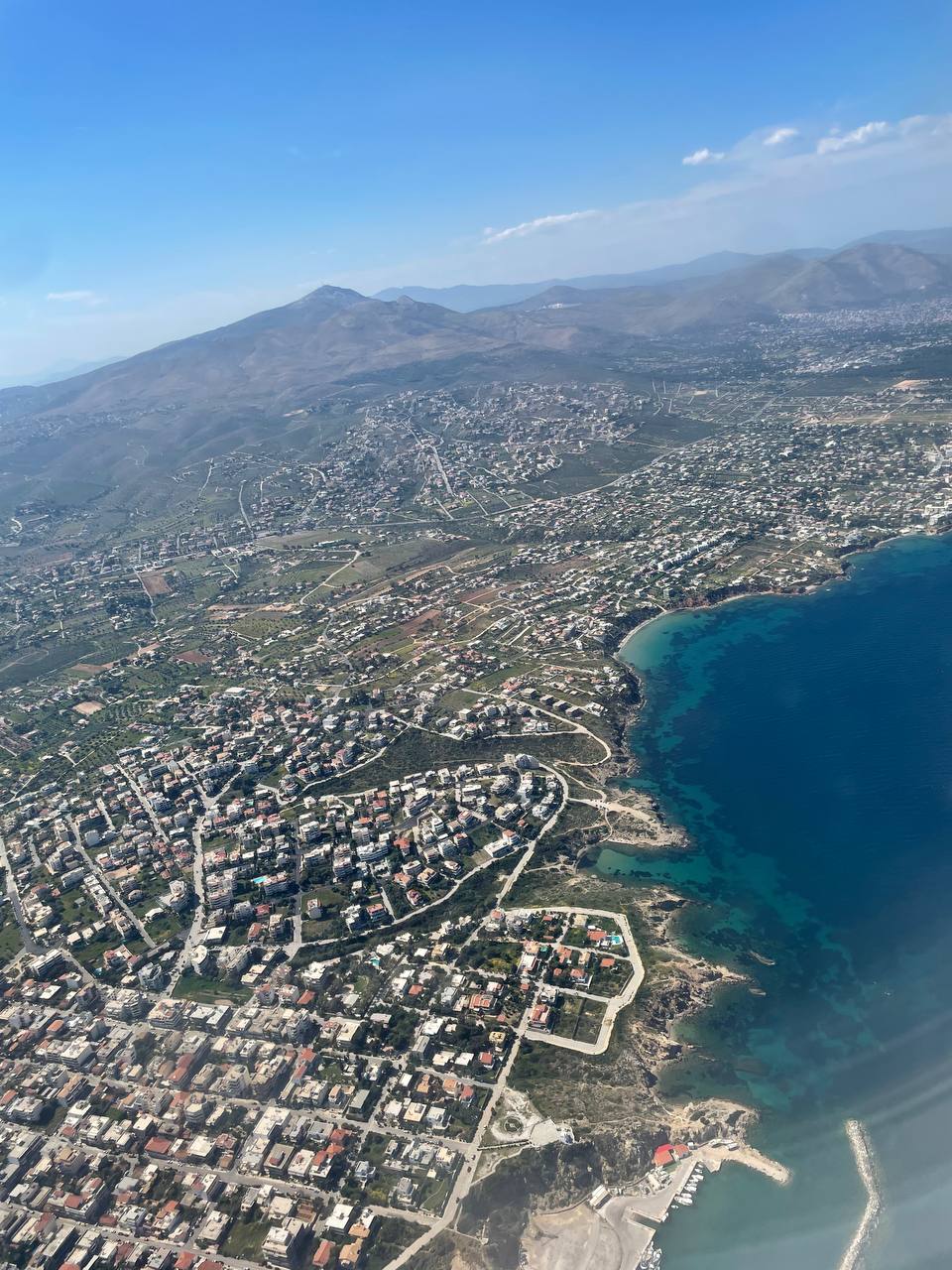 Flying into Athens